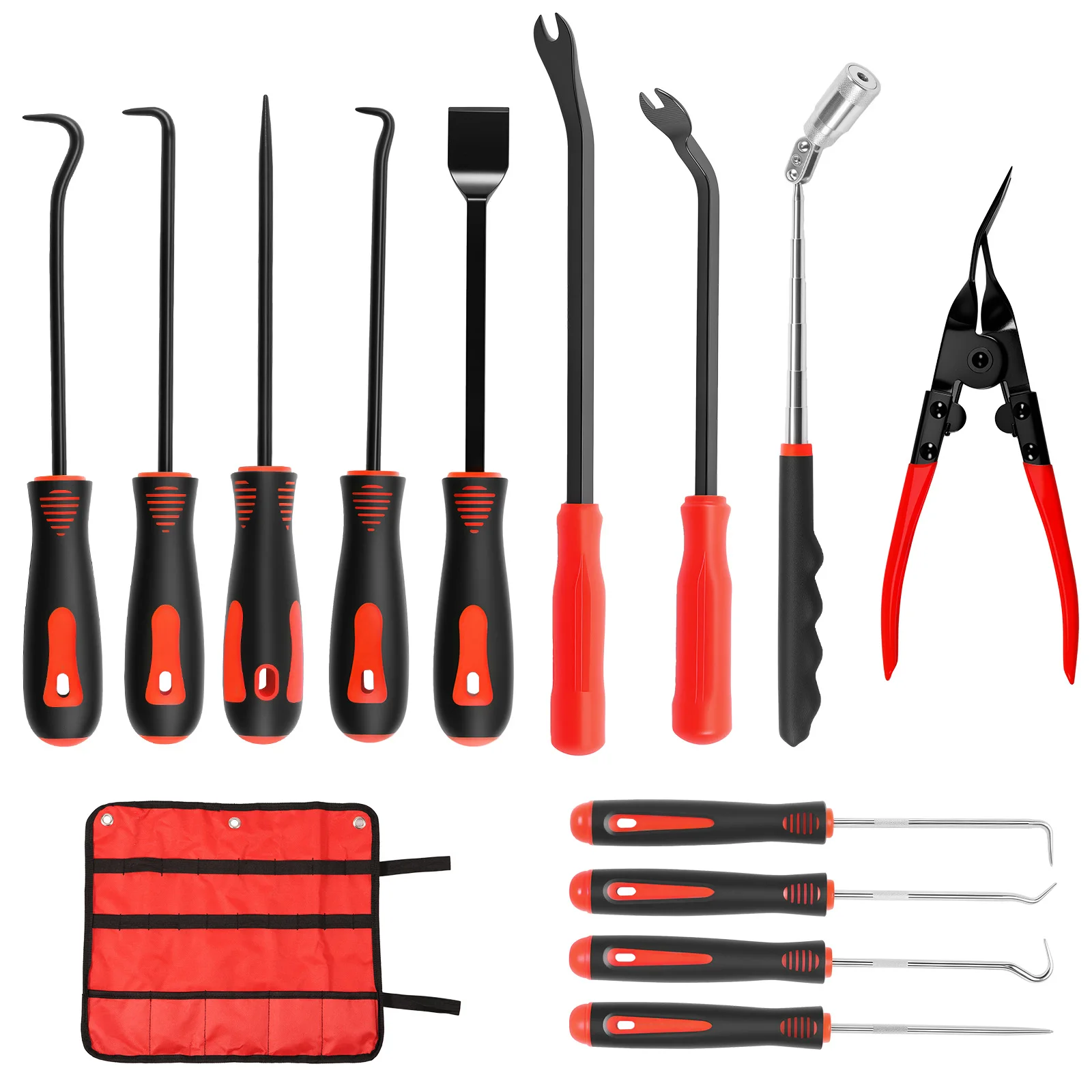 

13-częściowy набор инструментов для автомобильного крючка и крючка, набор инструментов для разборки автомобильного крепления, набор крючков для сальника, подходящий для обслуживания автомобиля