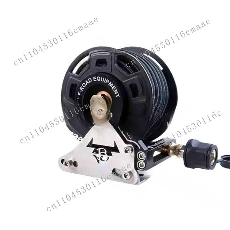 7M Auto-Retract Air Pump Hose Reel | All-Terrain Off-Road Use (Inflation Tube Storage Artifact)