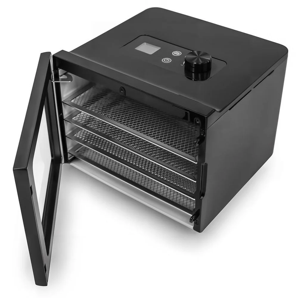 Digital Food Dehydrator 4 Trays 350W Adjustable Temperature 95-160F Programmable Compact Dehydrating Machine ETL Approved