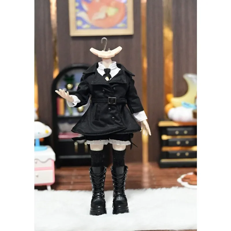 Actionfiguren im Maßstab 1:12, Windjacke, Hemd, Shorts, Unterhose, Krawatte, kniehohe Socken, Set, Kleidung für ASi 3.0 2.0 OB11 BJD Dekor – Detail 5