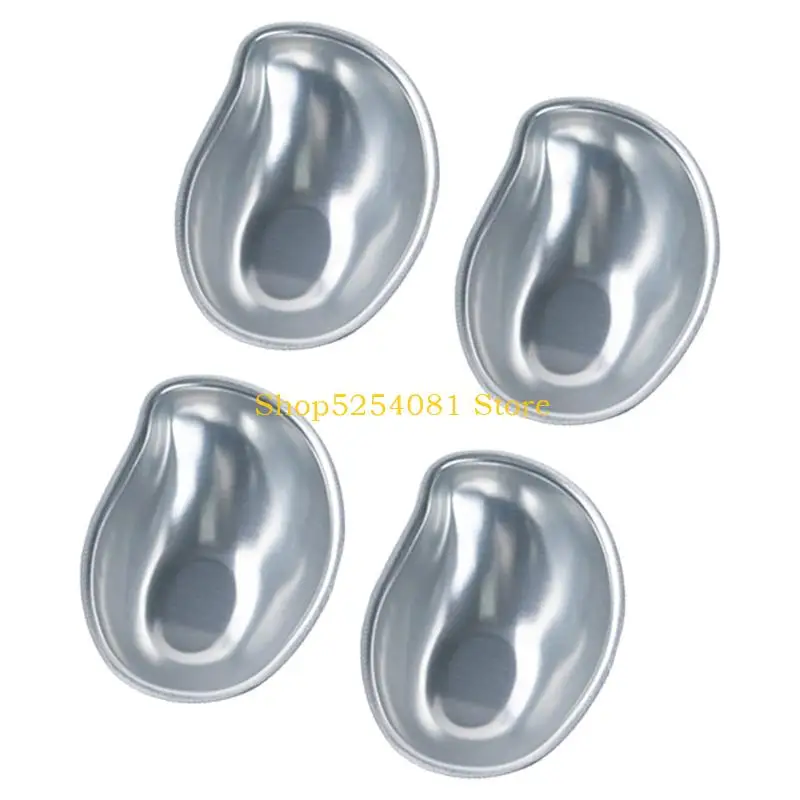 AXYC 4Piece Aluminum Alloy Dessert Molds Set For Ice Cream Chocolate Jellies DIY Treats