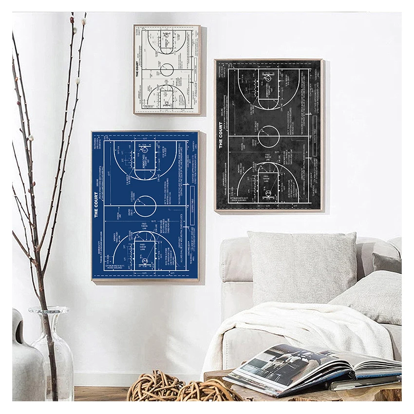 اللوحة كرة القدم براءات الاختراع المشارك مدرب هدية الأولاد غرفة ديكور الرياضة جدار الفن يطبع صورة المجال مخطط قماش