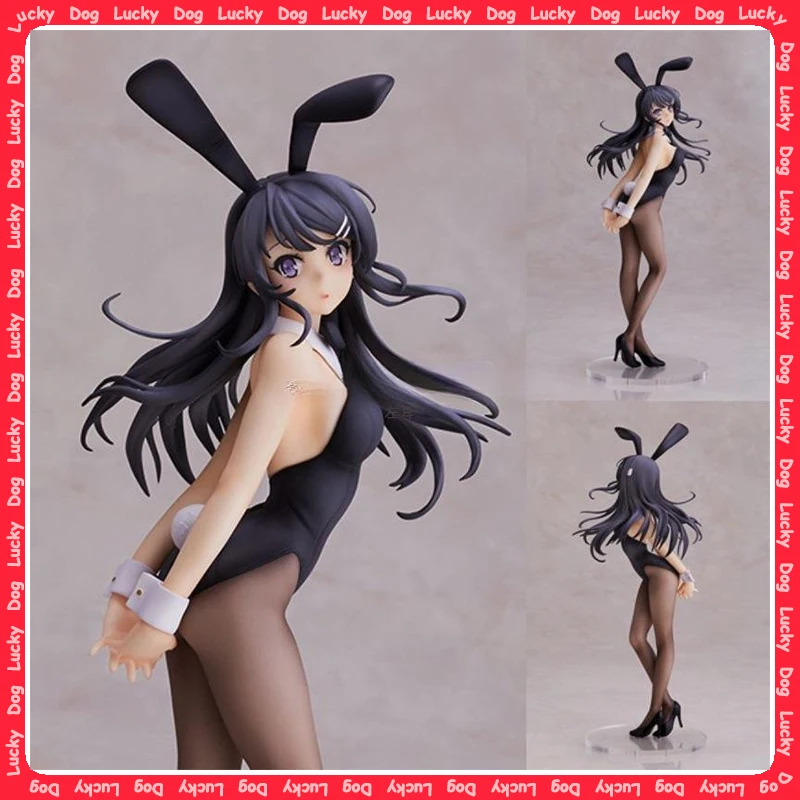 

25CM Anime Seishun Buta Yarou wa Bunny Girl Senpai no Yume wo Minai Sakurajima Mai Figure 1/7 Bunny Girl ver Doll Toys Action
