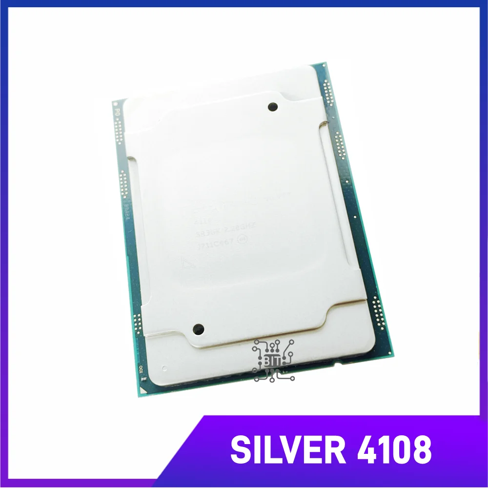 

ЦП Xeon Silver 4108 1,8 ГГц 11 МБ кэш 8 ядер 16 потоков 85 Вт LGA3647, процессор Silver4108