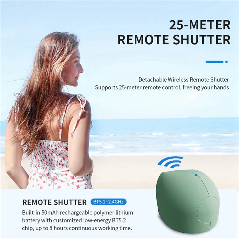 

CABE-Mobile Phone Camera Aid With Remote Control Anti-Shake Wireless Charging Rotatable Clamp For Versatile Shooting