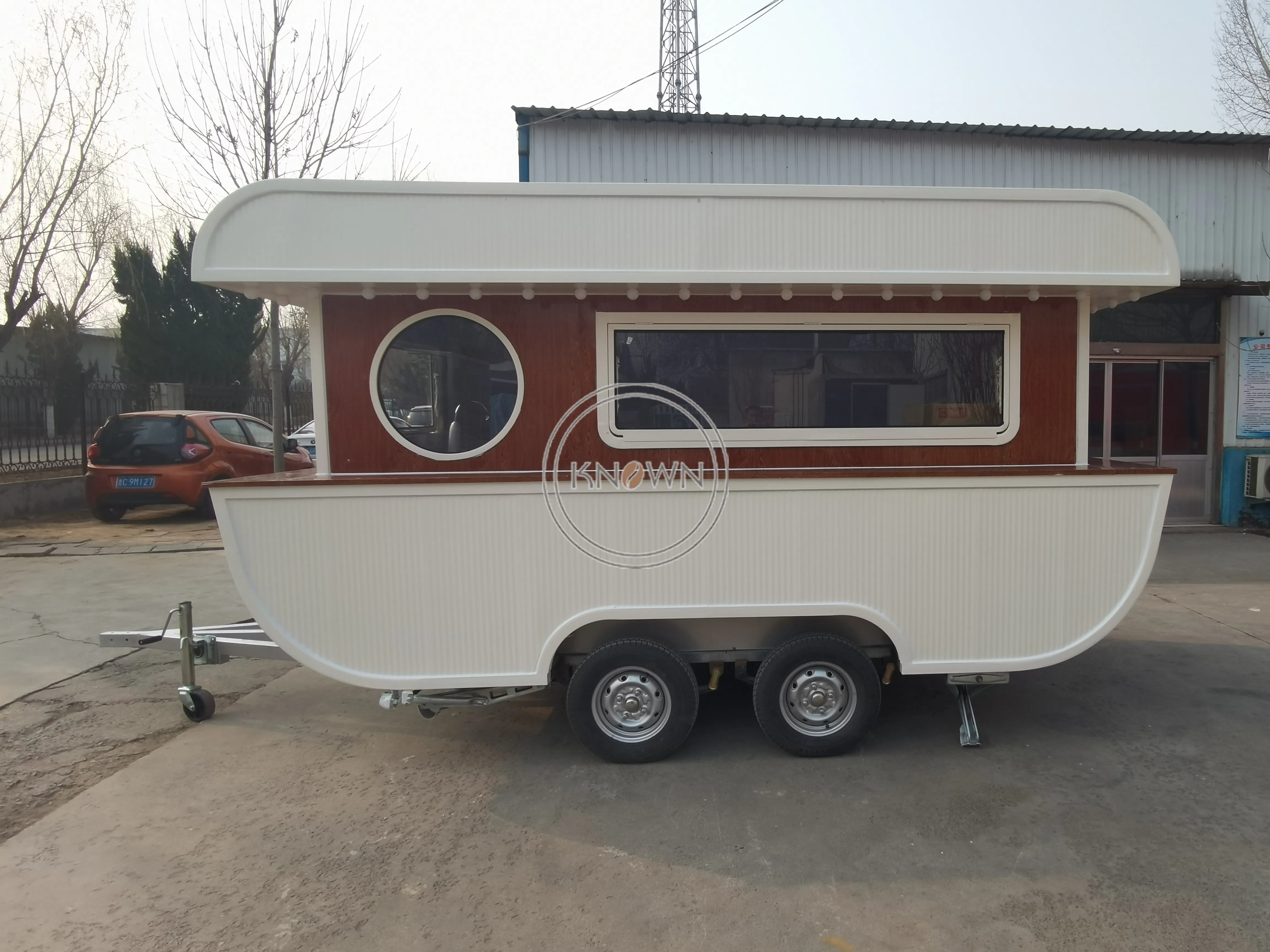 Remorque Alimentaire de Type Bateau, Chariot de Collation à Café, Crème Glacée Personnalisée, Prix d'Usine, 4m