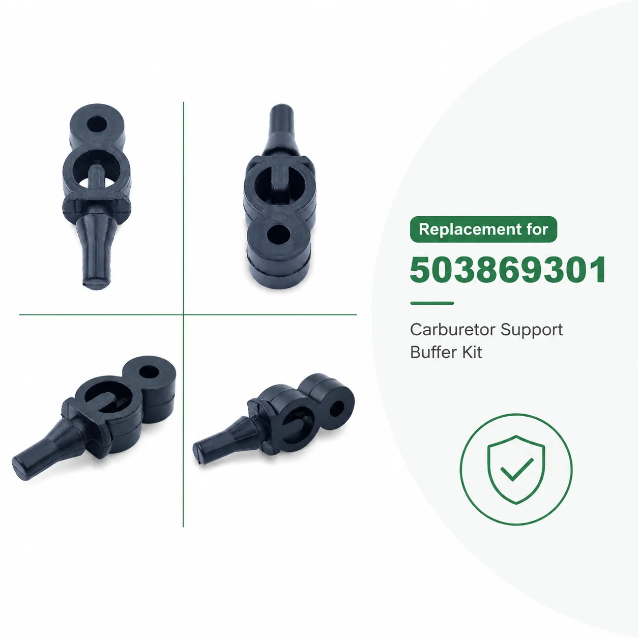 503869301 Carburetor Support Buffer Kit 2Pcs For Husqvarna 340 345 350 353 346XP 357XP 359 359EPA Chainsaw Saw Parts