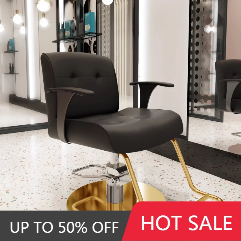 Beauty Salon Trendy Barber Chair Tray Swivel Luxury Shampoo Commercial Barber Chair Hairdressing Aesthetic Commercial Furniture