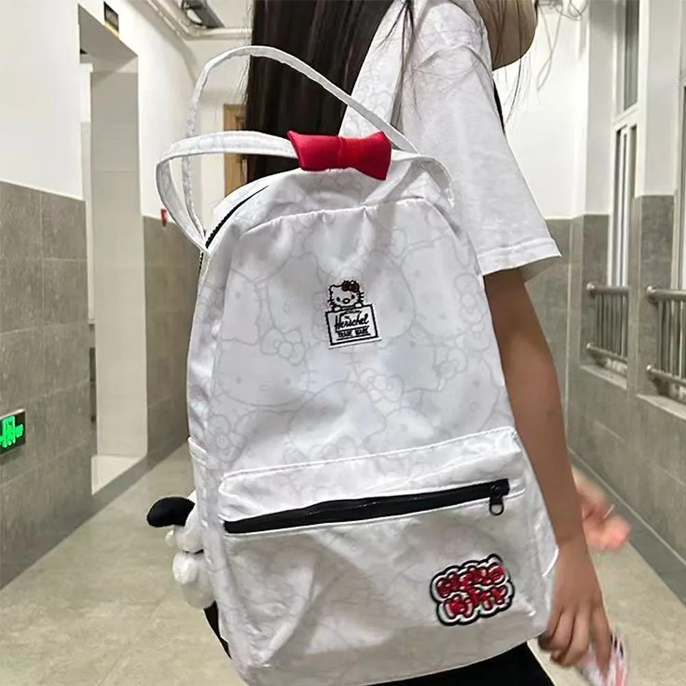 hello kitty patches backpack Fast Forward Allover Leather - Girls, Boys, Teens, Adults - Officially Licensed Hello Kitty Faux Leather 14 Inch Backpack (Black) imported BACKPACK Customizing My Backpack with Hello