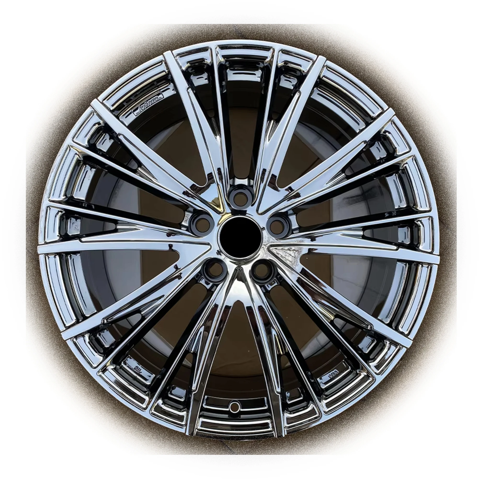 

Custom 5x120 Aluminum Rim 18-22 Inch Passenger Car Wheels Electroplating Black Chrome for Toyota Lexus New Condition