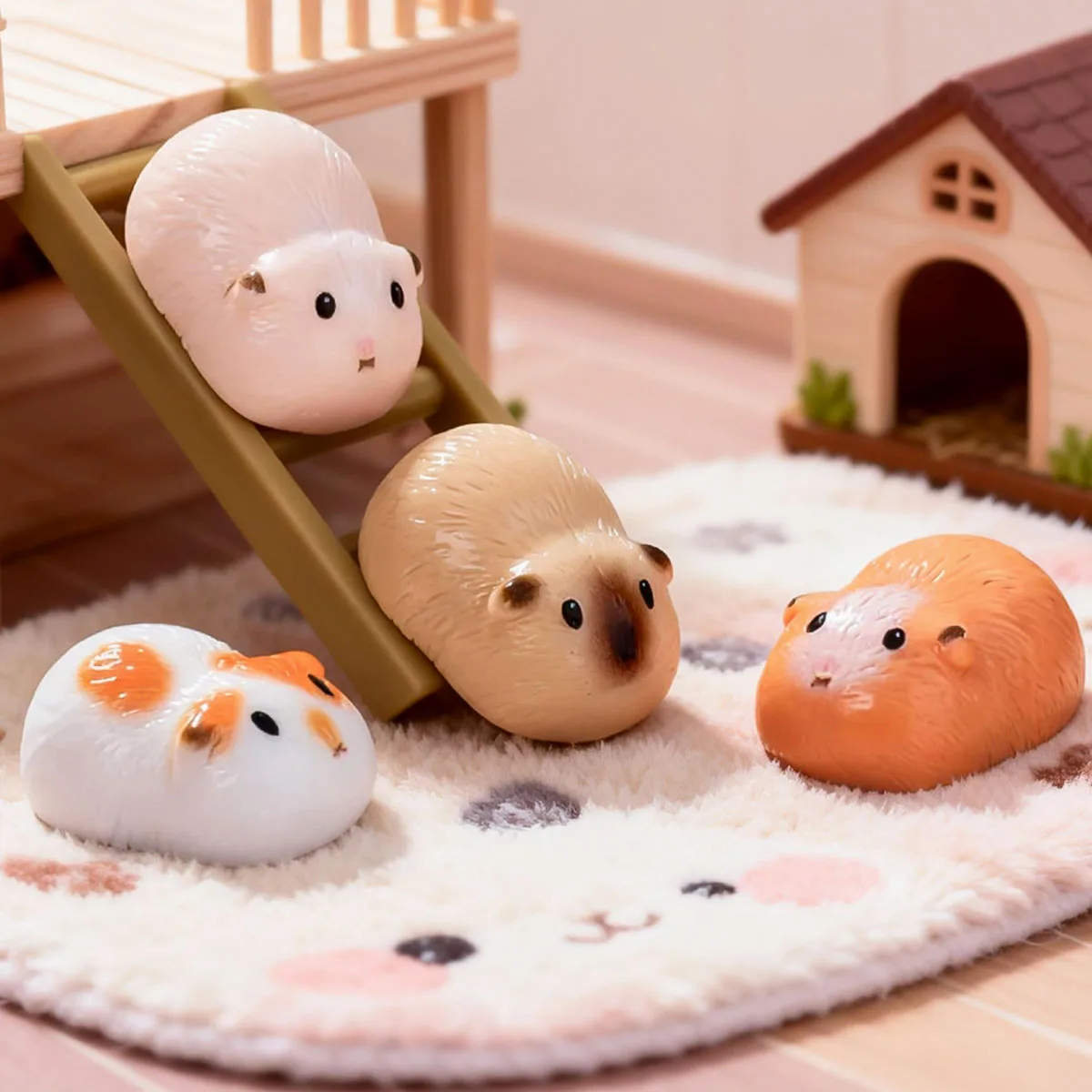 10-50 Stück Mini-Meerschweinchen-Figuren aus Kunstharz, Miniatur-Tierfiguren für Feengärten, Miniatur-Mooslandschaften, DIY-Bastelarbeiten – Detail 4