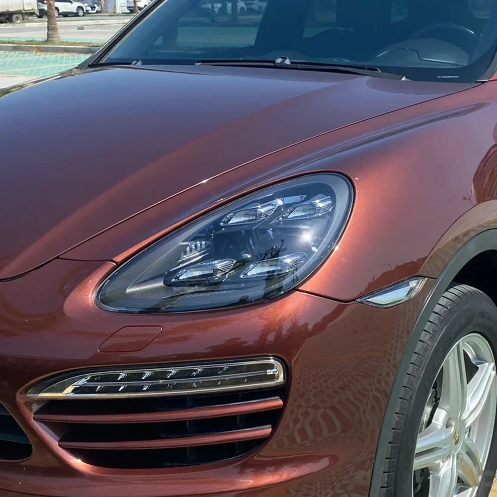 For Porsche Cayenne 2011-2018 Car Front Lamps LED Car Headlight Assembly Upgrade 2021 High Configure Design Plug and Play Design