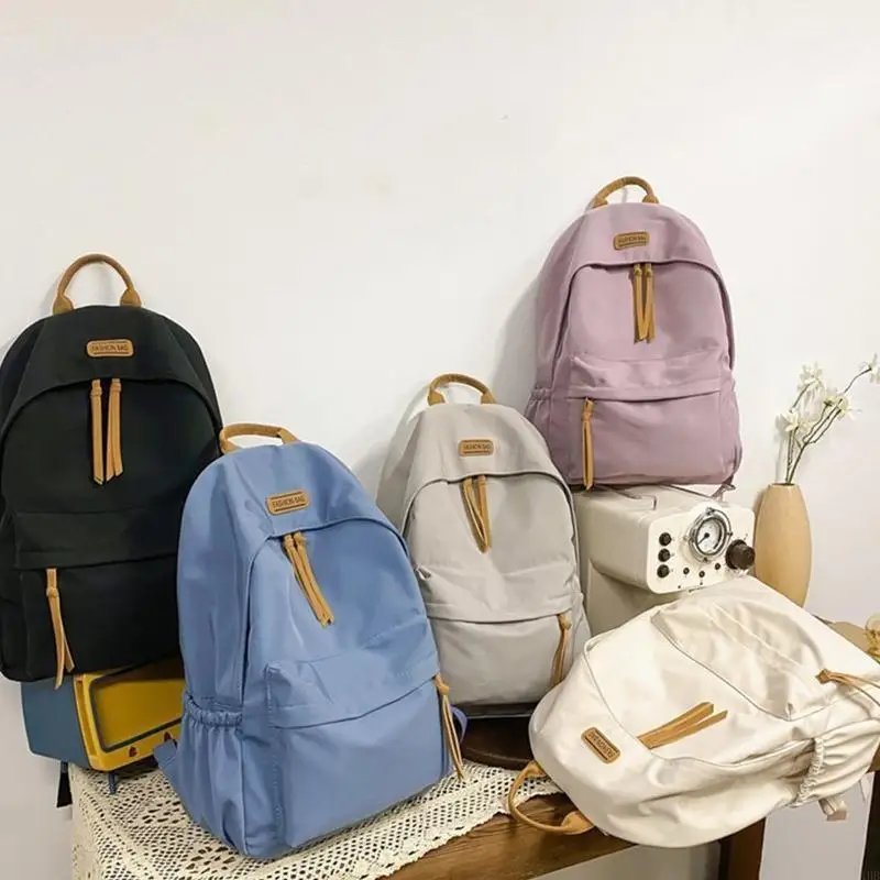 

Women Nylon Backpack Large Capacity Daypack Travel Bookbag Teenagers Girls Schoolbag