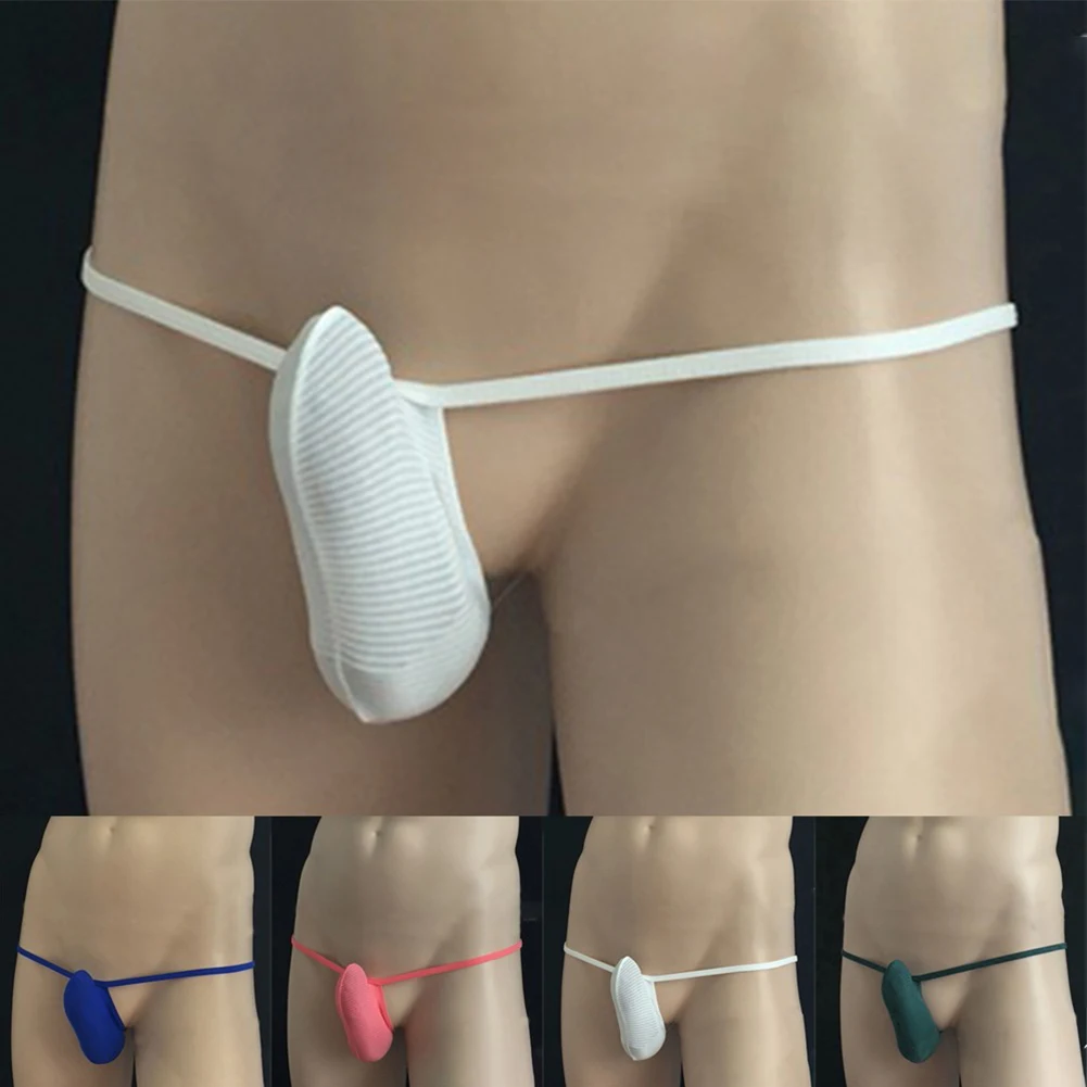 

1pc Sexy Men's Elastic Low Rise Jockstrap Briefs Thongs G-Strings T-Back Intimate Underwear Bikini Pouch Panties