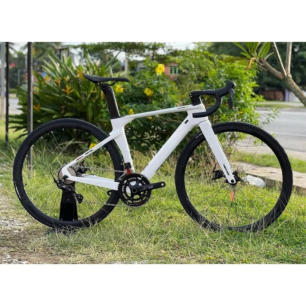 

700C T800 Carbon Fiber Road Bike 22 Speed Disc Brake Racing Bicycle Lightweight Road Cycling Bike