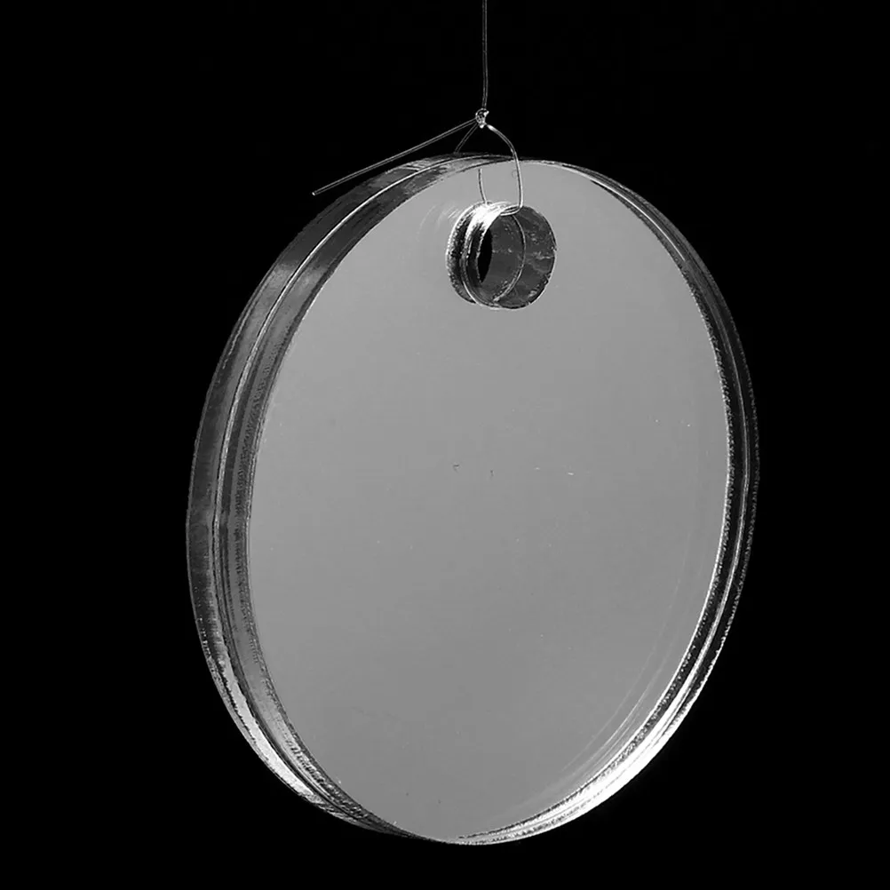 3Pcs Betta Fish Mirror Dual Sided Acrylic Training Mirror with Floating Ball for Aquarium Enrichment Exercise and Tank