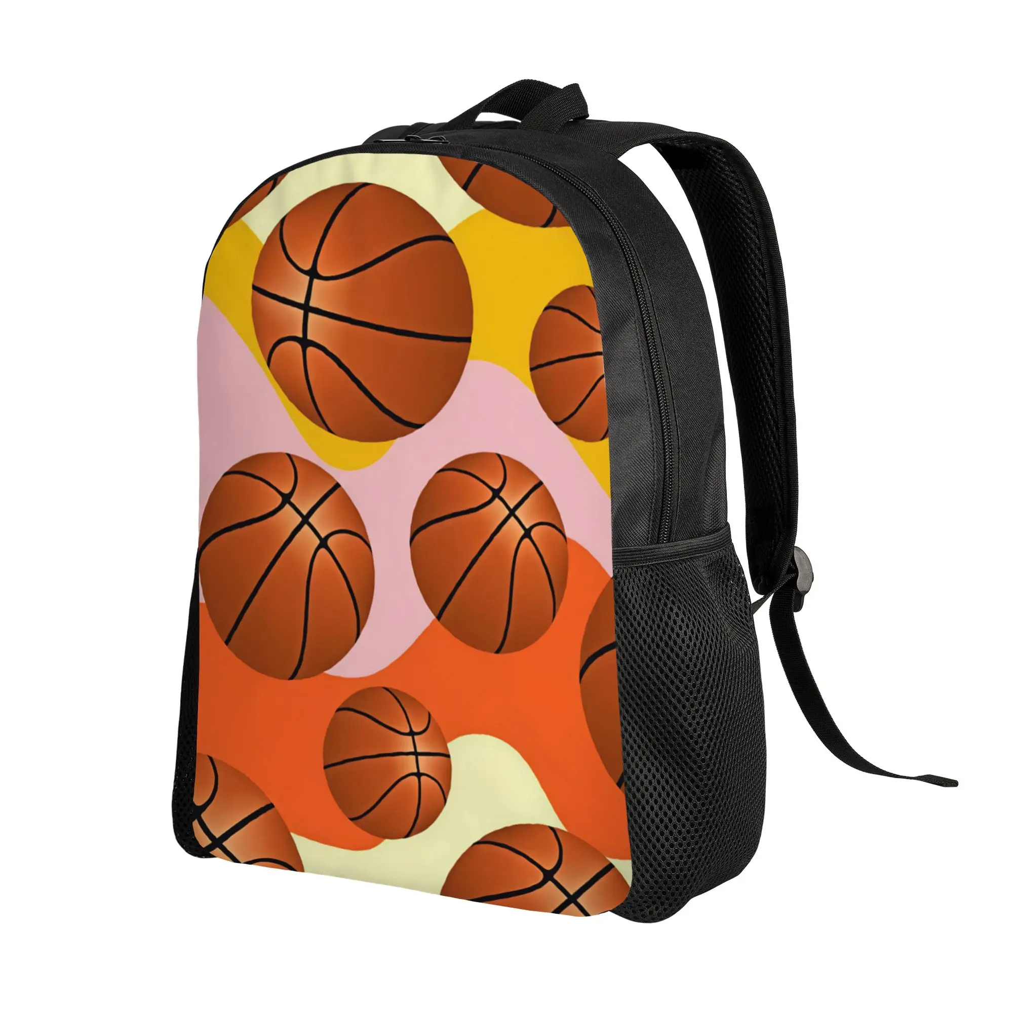 Sport Ball Basketball Grain Backpack  Teen Polyester Travel Backpacks Breathable Stylish School Bags Rucksack