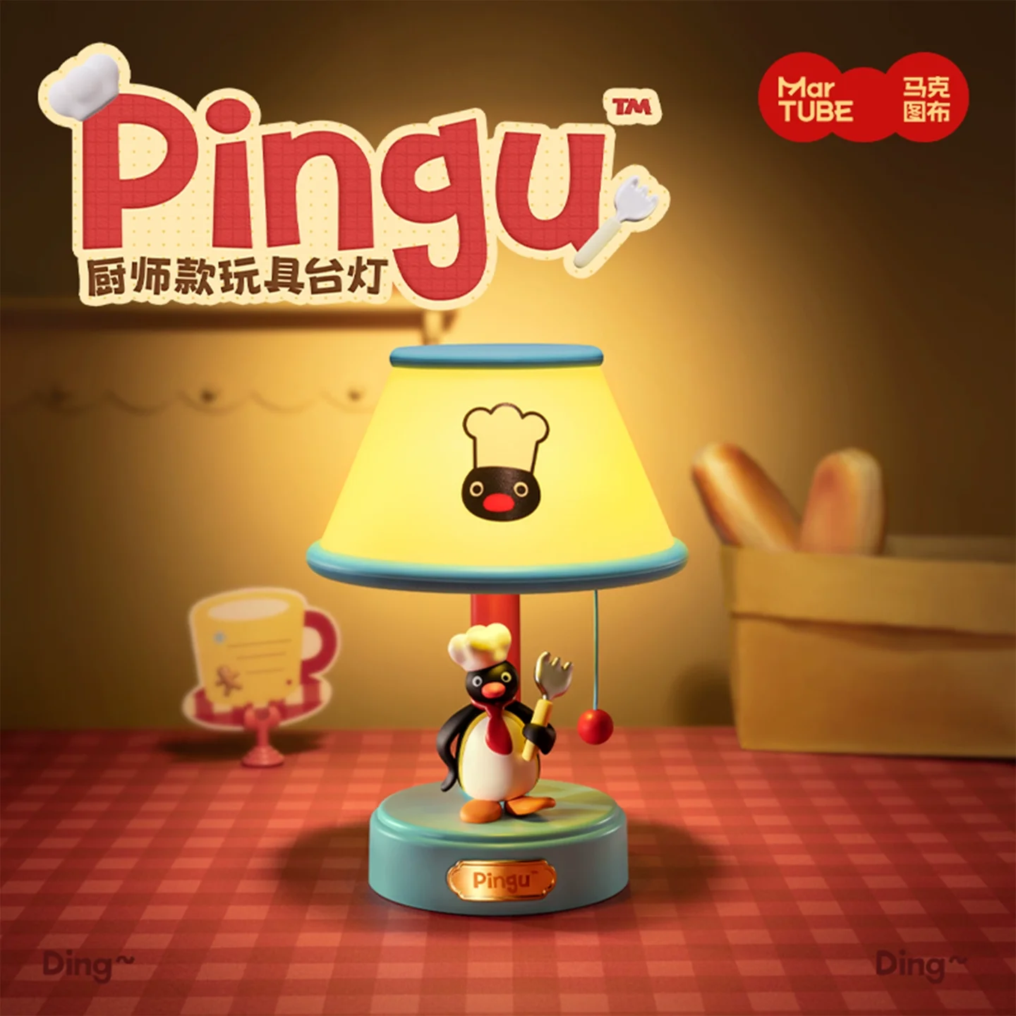 

Мультяшная игрушка Pingu, настольная лампа, пингвин, тренд, настольное декоративное украшение, милый ночник, прикроватная тумбочка для девочек, подарок на день рождения