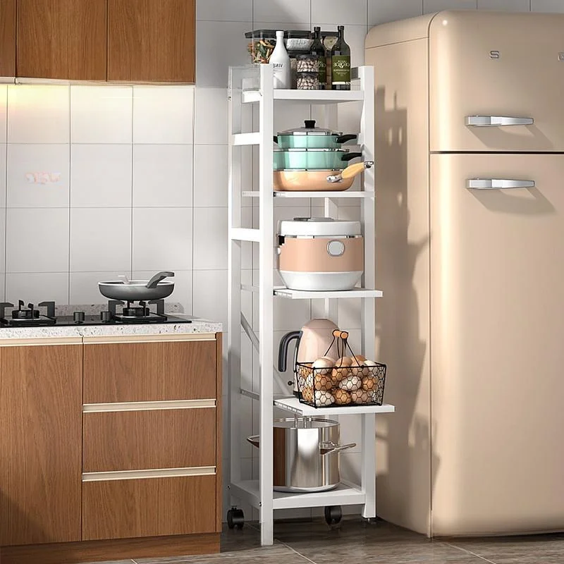 

Многофункциональная напольная подставка для кастрюль и микроволновки, полка для хранения, органайзер из углеродистой стали для дома