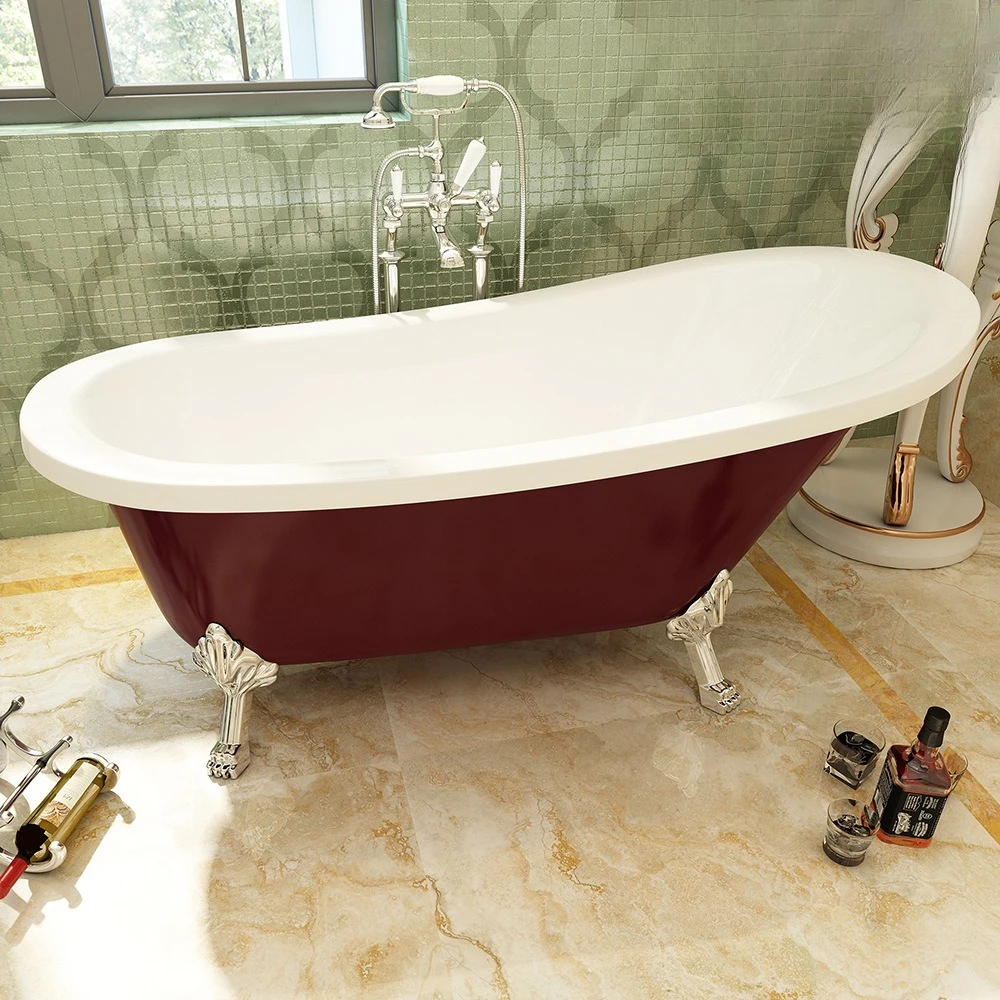 Directly from the manufacturer, elegant classical princess tank, European girl style acrylic bathtub QT-4004