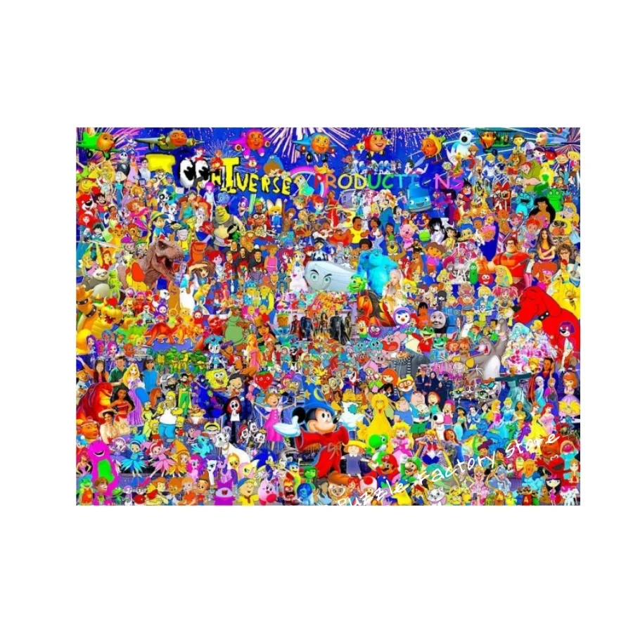 Puzzles série Disney personnages complets puzzle en bois pièces pour adultes enfants jouets éducatifs jeu de haute difficulté
