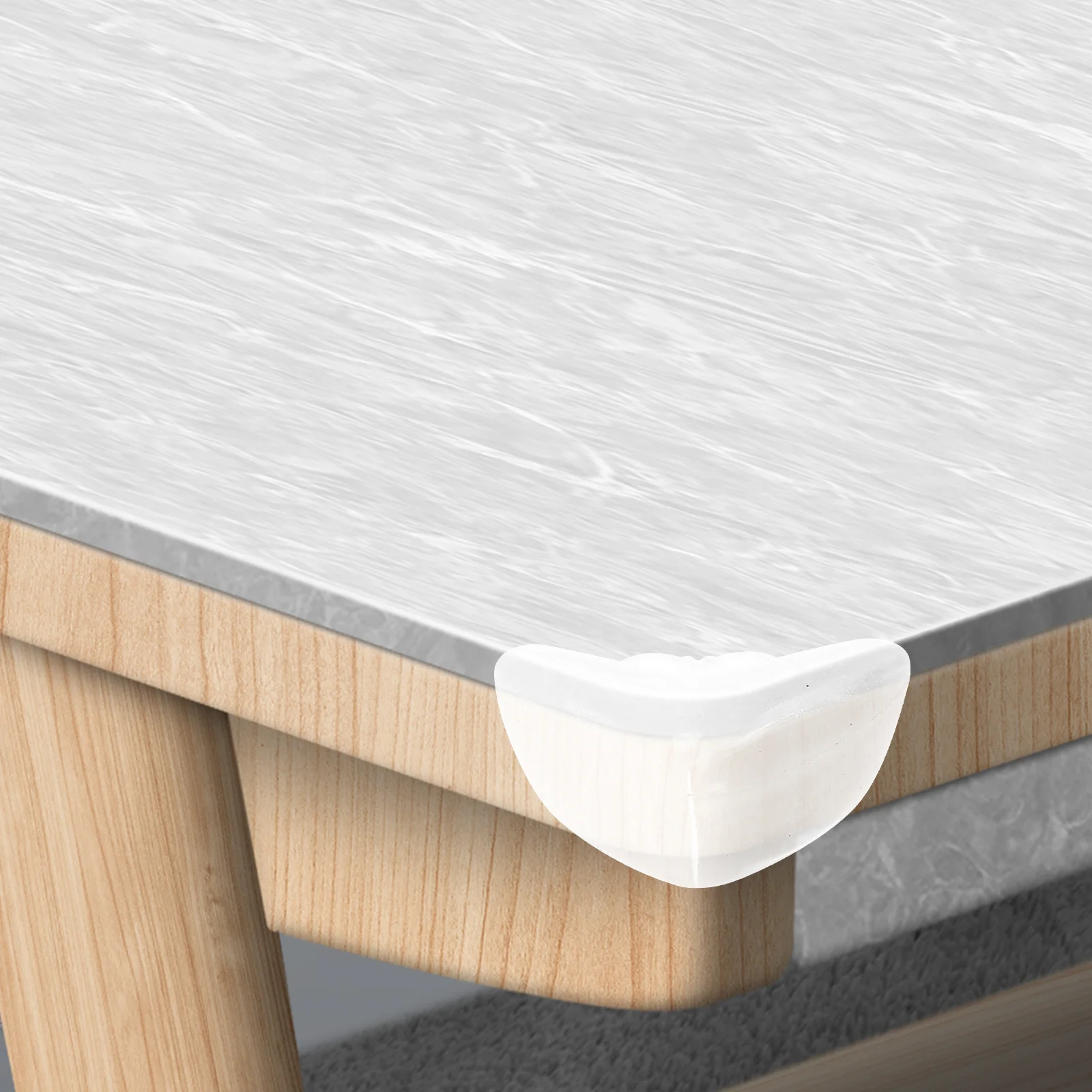 

4Pcs Clear Corner Bumpers Elastic Furniture Protectors for Table Chair Edges Cushion Guards Safety Corner Covers