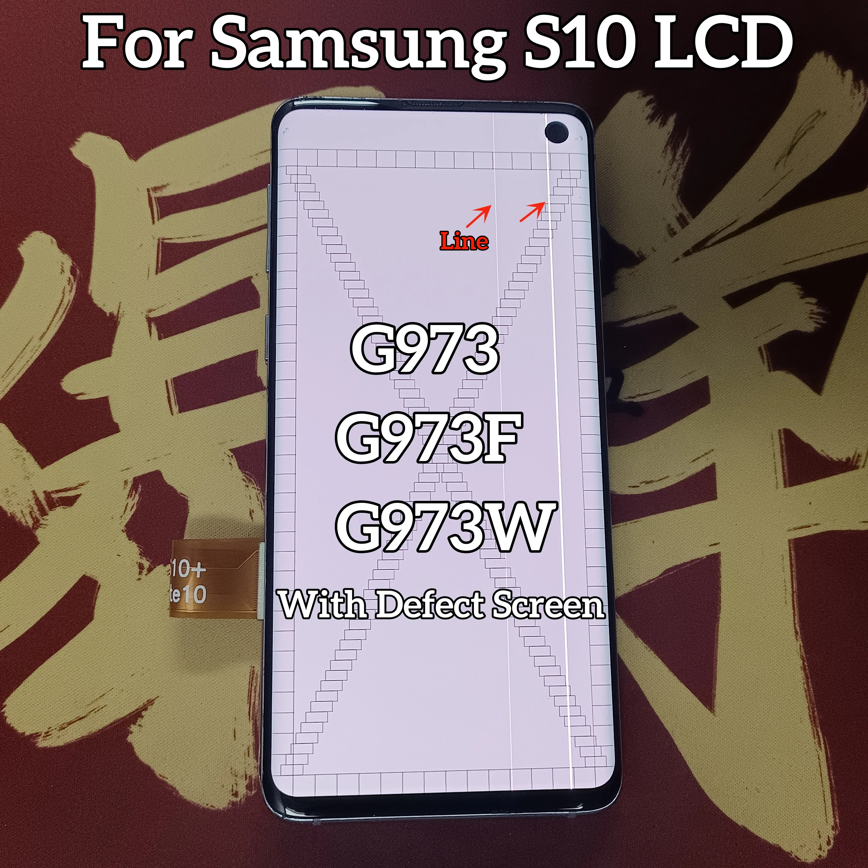 

AMOLED Display S10 G973U LCD For Samsung Galaxy S10 G973 Tested With Frame SM-G973F Display Screen Digitizer Assembly