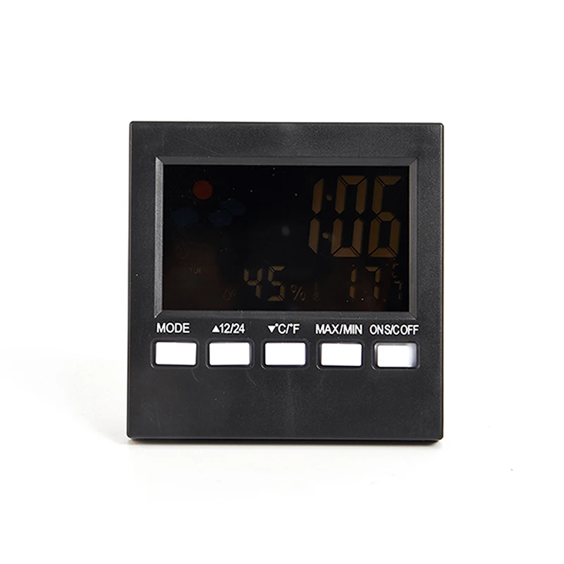Multi-functional Weather Station Clock Thermometer Hygrometer Calendar Digital LCD Display Temperature And Humidity Meter