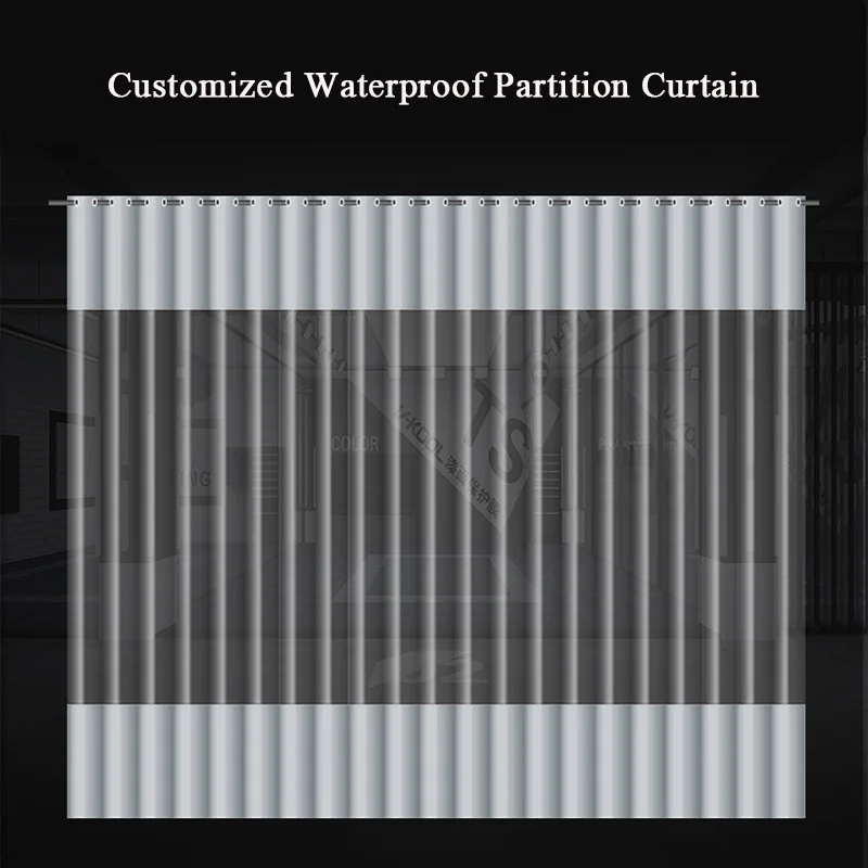 Customized Tarpaulin Pavilion Car Wash Water Blocking Partition Curtain With EdgeScrapingWaterproofPullingCurtainForRainproofUse