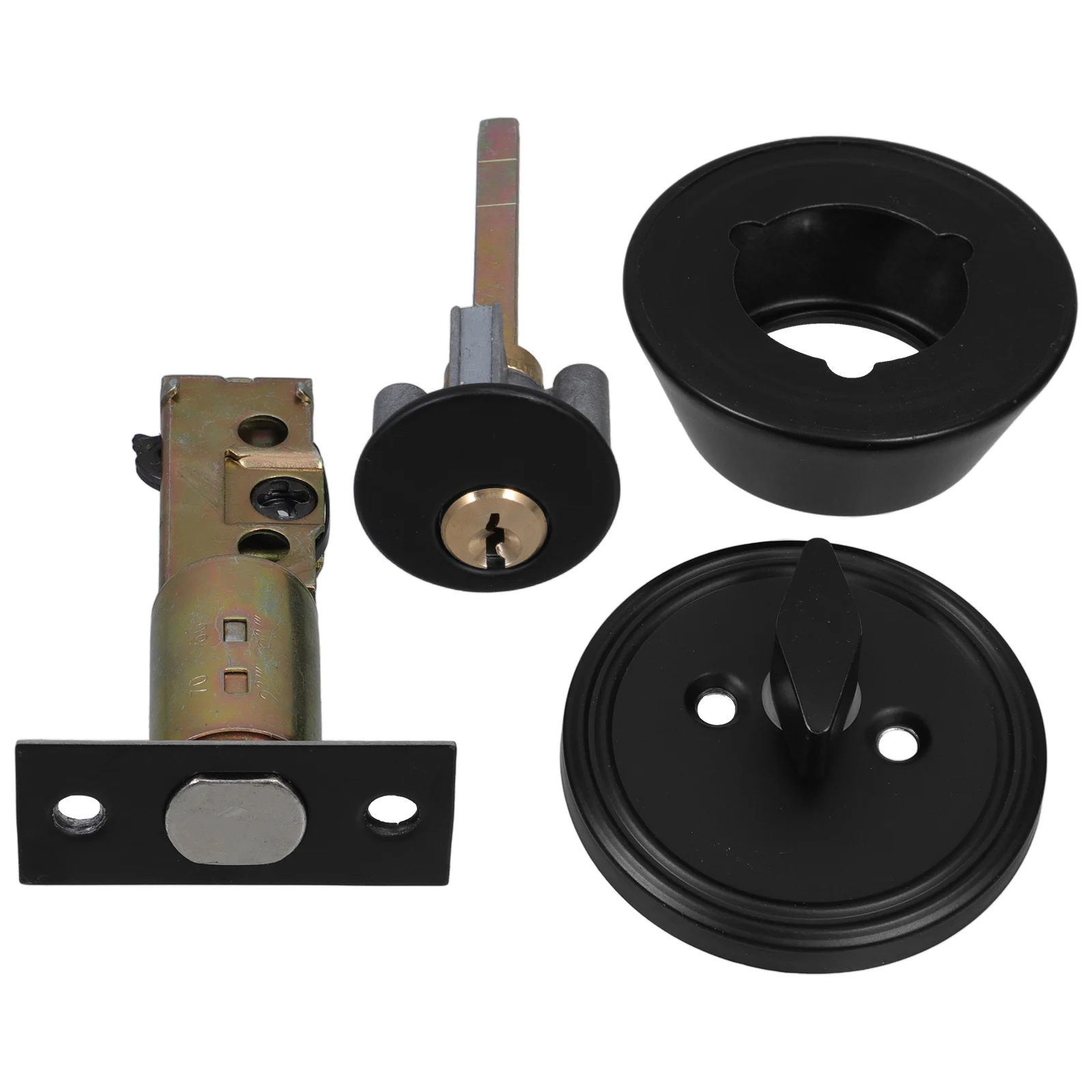 

Heavy Duty Hidden Deadbolt Lock 35Mm-50Mm Stainless Steel One Sided Cylinder Lock for Secure Interior Exterior Door Entry Modern