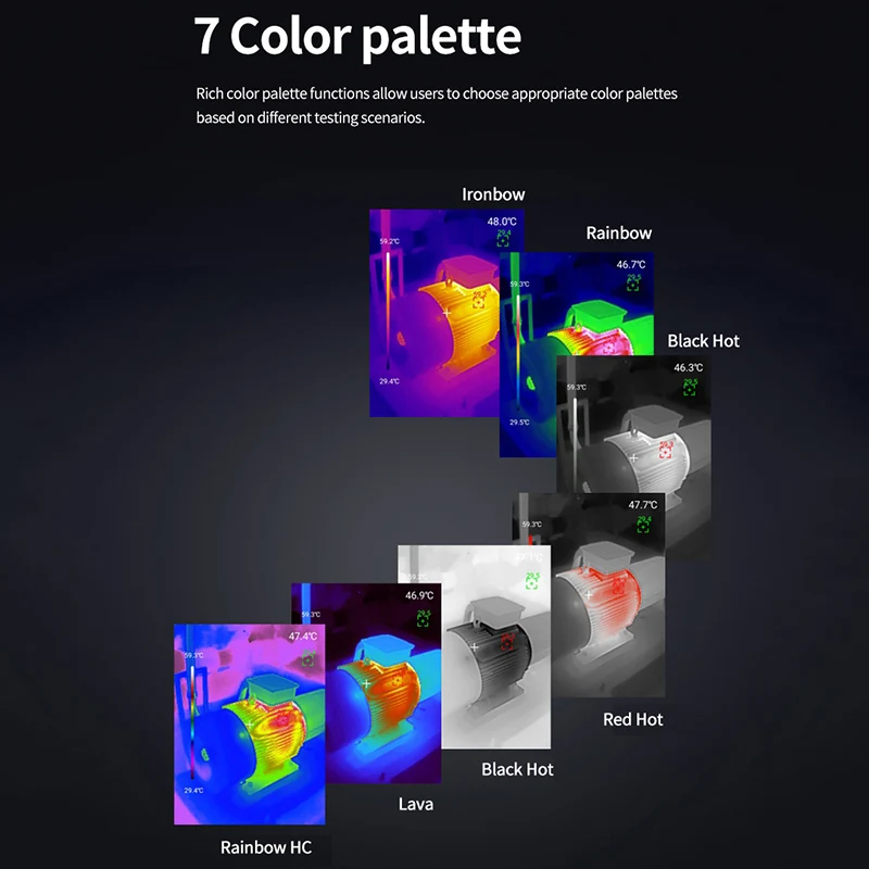 UNI-T Thermal Imaging Camera For Phone UTI261M Infrared Thermal Camera For Smartphone Manual Focus PCB Circuit Fault Testing