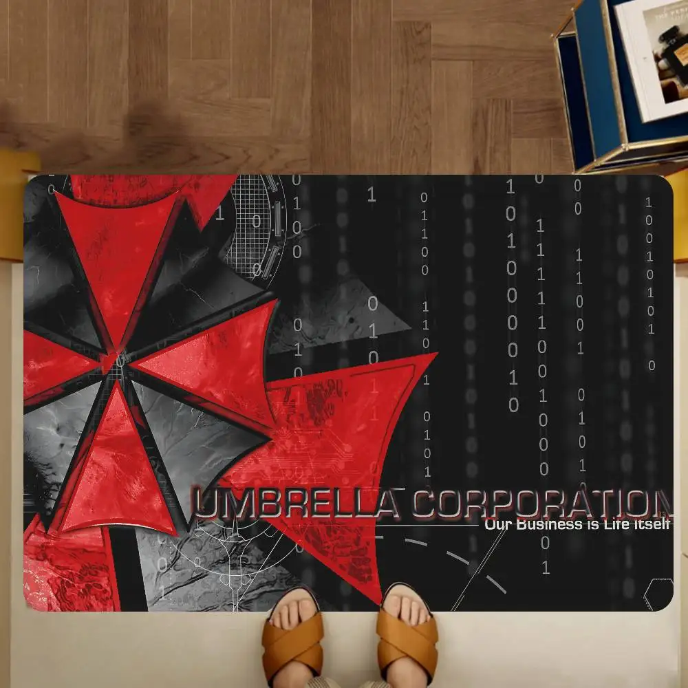 R-resident E-Evil Game Floor Mat INS Style Soft Bedroom Floor House Laundry Room Mat Anti-skid Household Carpets