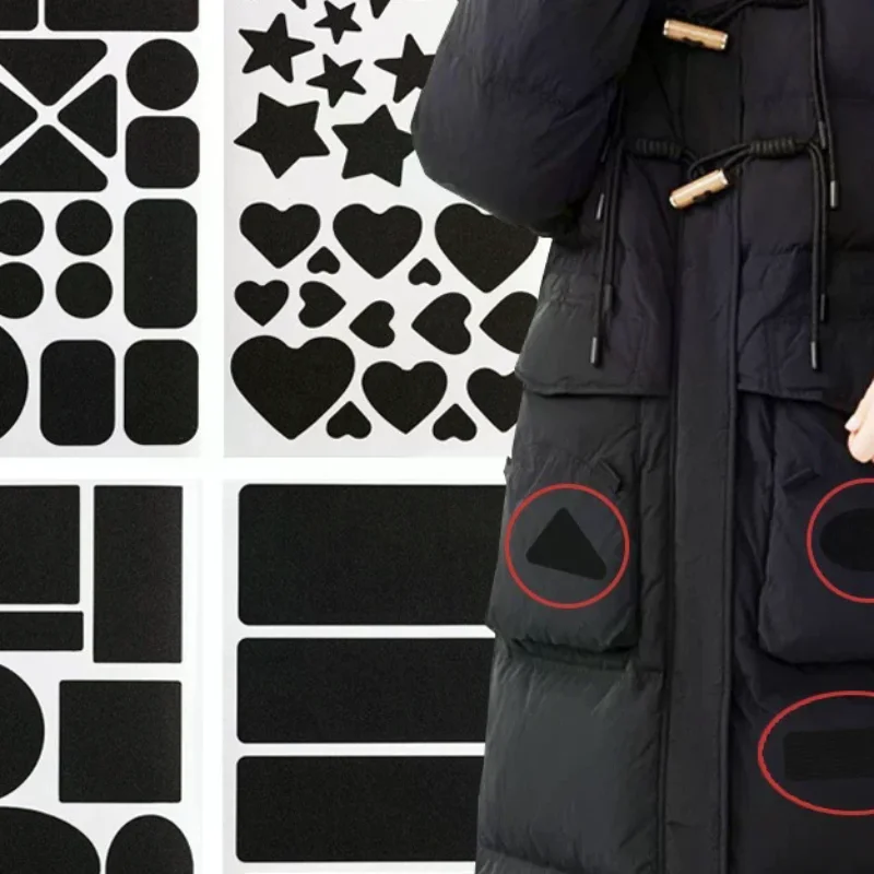 

Universal Black Self-Adhesive Fabric Repair Patch (2-Piece) – No-Cut Instant Fix For Down Jackets & Coats