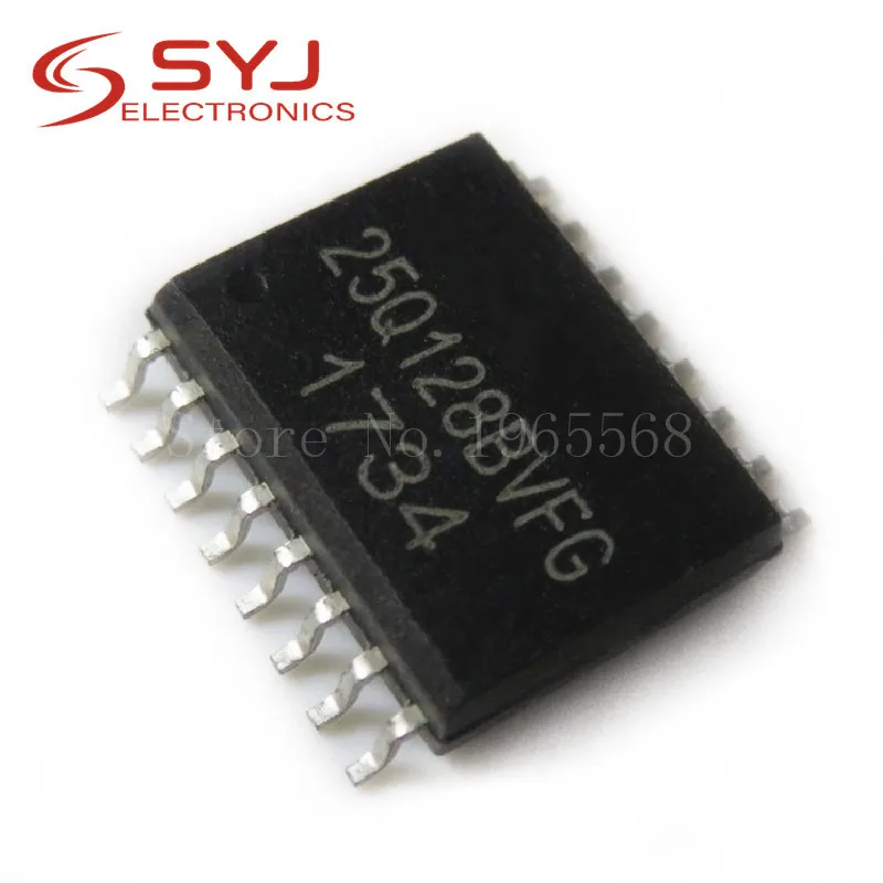 5pcs/lot W25Q128BVFG 25Q128BVFG 25Q128 128M X 1 SPI BUS SERIAL EEPROM SOP16  In Stock