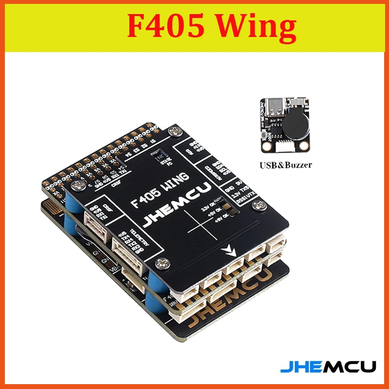 

Контроллер полета JHEMCU F405 Wing INAV, встроенный барометр, гироскоп, OSD Blackbox BEC для РУ самолета, дрона с фиксированным крылом