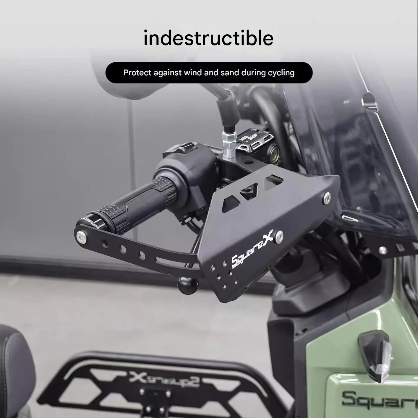 For the special modified hand guard for SquareX125, an aluminum handlebar protector for the hand grip