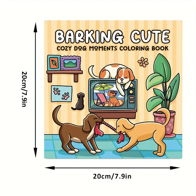 Gezellig hondenkleurboek voor volwassenen |   28-pagina's kleurboek, tekenbenodigdheden voor Kerstmis, Thanksgiving