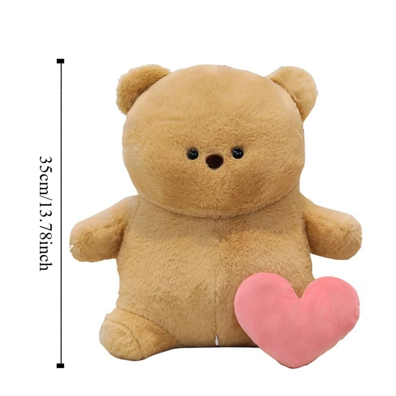 Audio Recording Pacifier Love Bear Keychain Music Drink Milk Plush Bear Pendant Cartoon Luminous Cartoon Figures Pendant