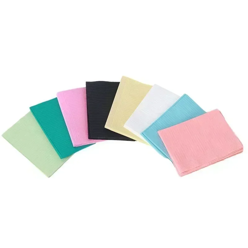 

125Pcs Dentist Medical Clean Pad Dental Disposable Bib Paper Scarf Waterproof Color Towel Tablecloths Odontologia Care Supplies