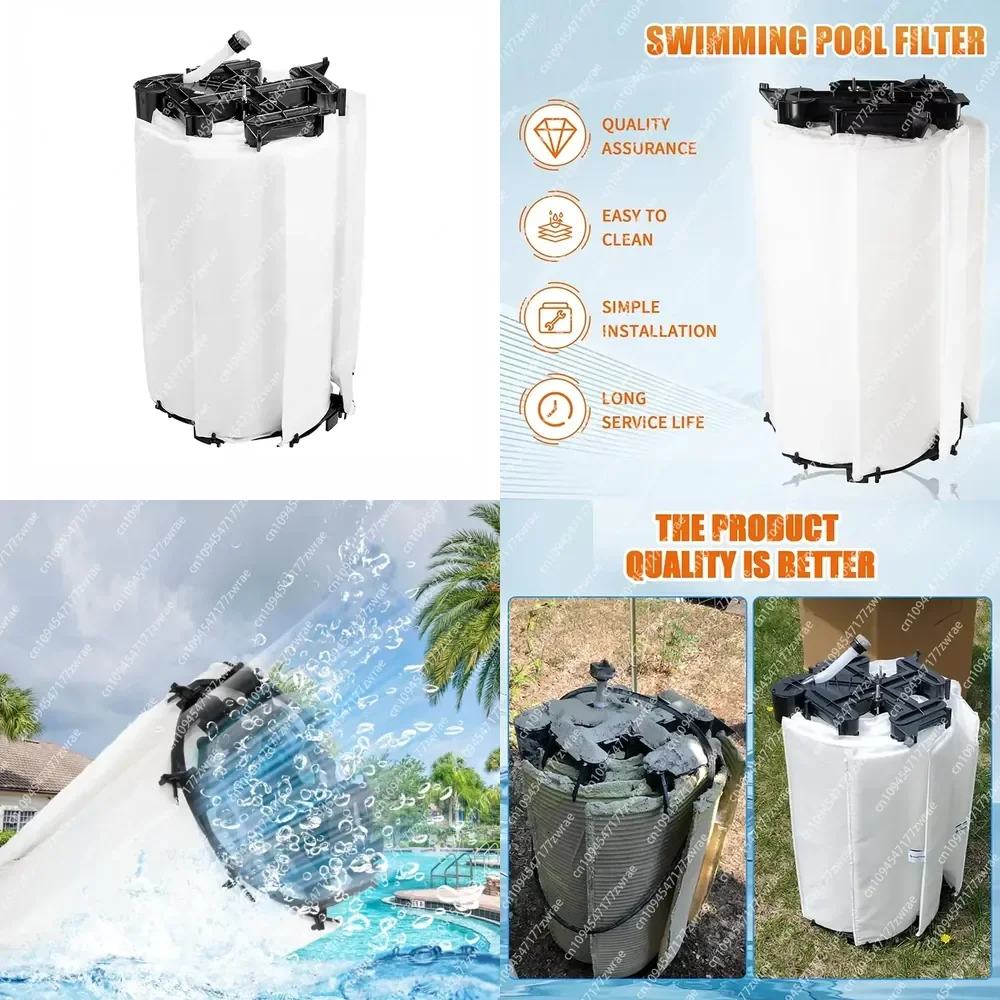 48 Sq Ft Vertical Grid Replacement Swimming Pool Filter Set Pool Filter Grids Complete Element Grid Assembly