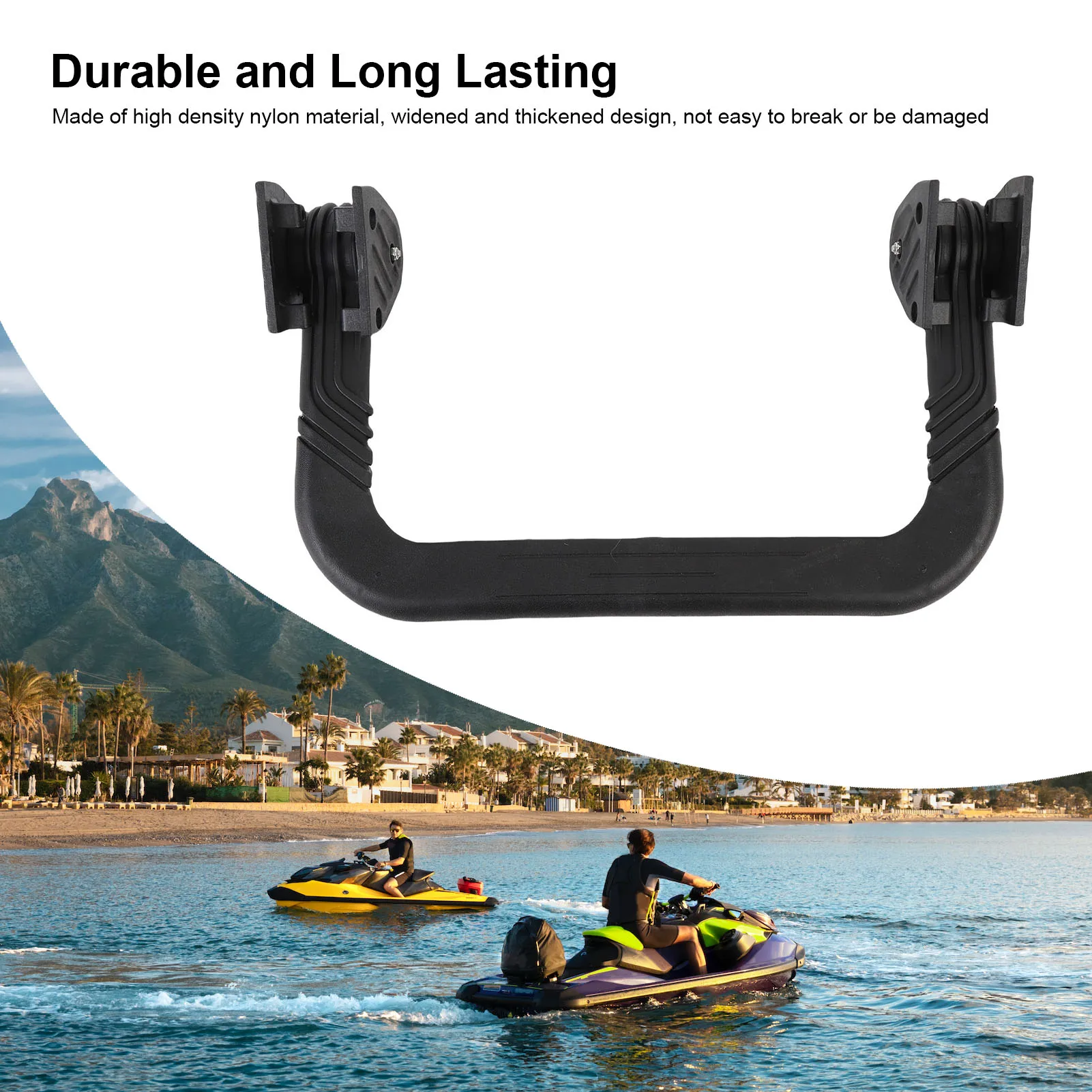 295100747 Safe Bolt Fixation Retractable Boarding Ladder Step Watercraft Boarding Ladder with Mounting Accessories for Boat