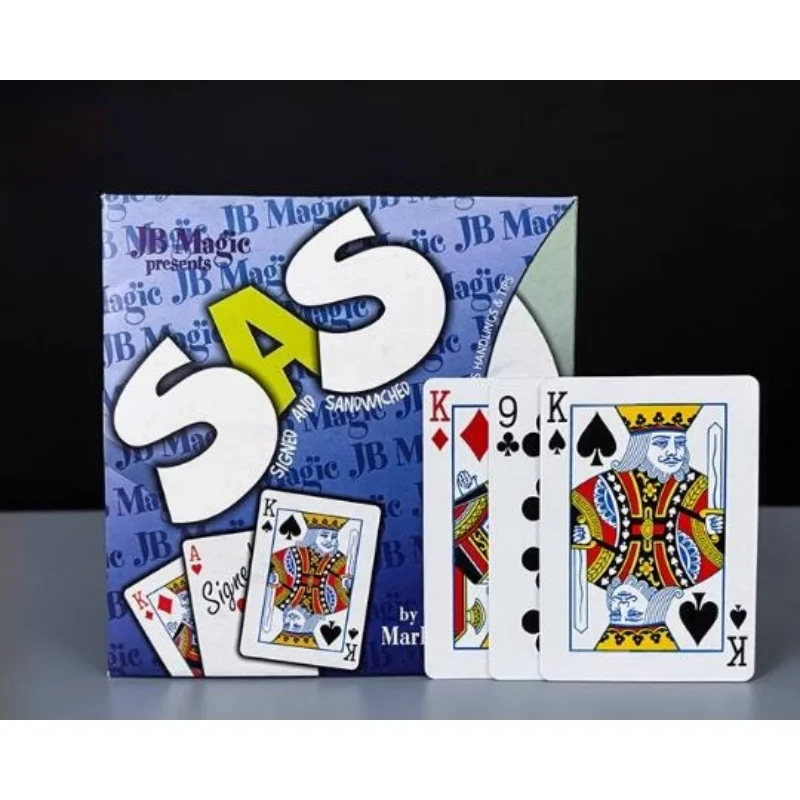 

SAS (Signed and SandWiched) By Mark Mason Card Magic Tricks Gimmick Close Up Magic Props Illusios Funny Deck Box Magician Magia