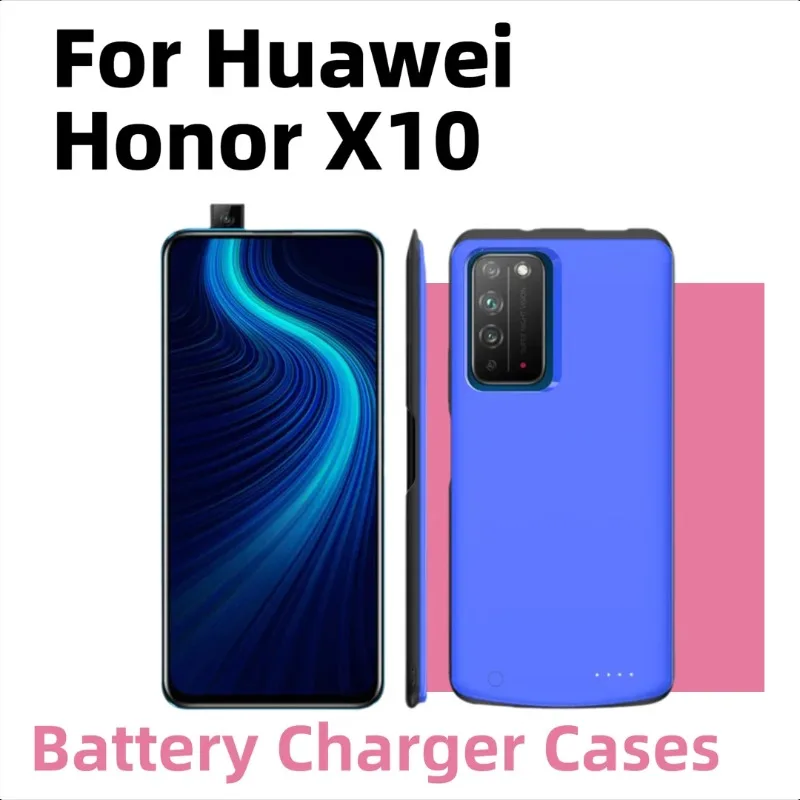 

For Huawei Honor X10 Back Clip Battery Portable Power Bank Phone Case Large Capacity Power Cover