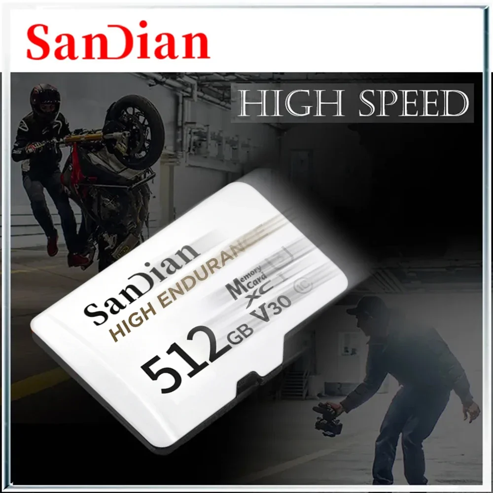 2026 High Endurance micro Tf SD Card V30 U3 C10 Professional Memory card for dash cam or home monitoring  128GB