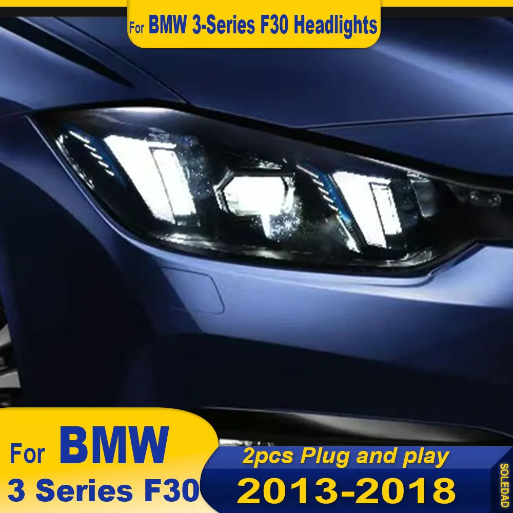

Car LED Headlamps for BMW F30 Full LED front Headlights 2013-2018 LED DRL Dual Projector Automotive Accessories Plug and play