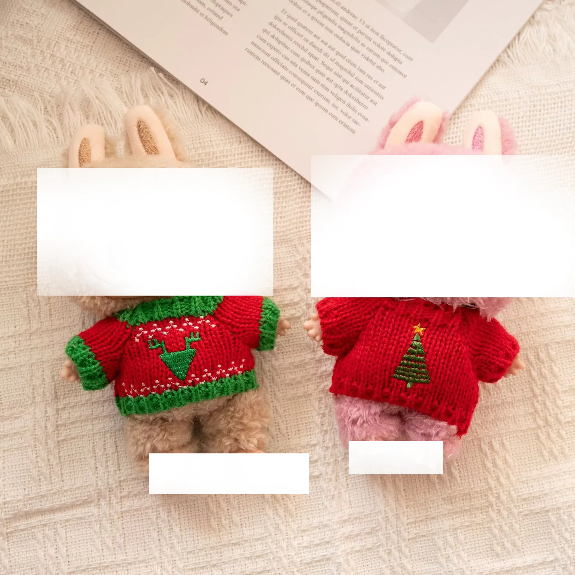 1Pc New 14cm Laxiaobu Ragdoll Clothes Christmas Toys Knitted Mini Cute Sweater Headmaster Dog Dress Up 17cm Doll Accessories