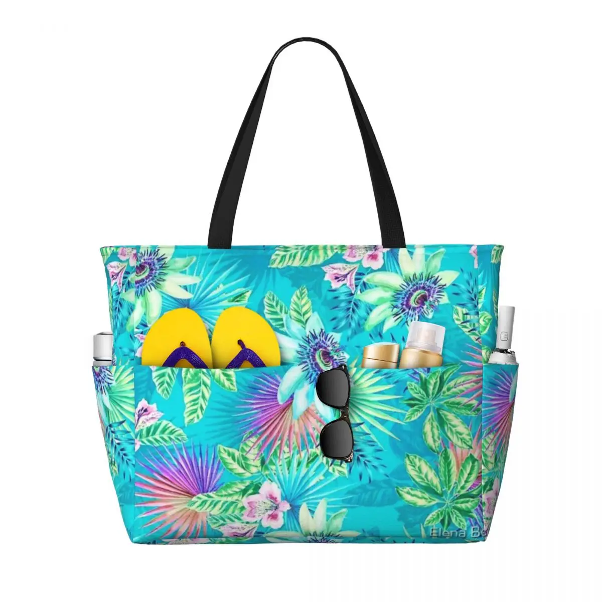 Passion Fruit Beach Travel Bag, Tote Bag Modern Adult Out Shoulder Bag Multi-Style Pattern