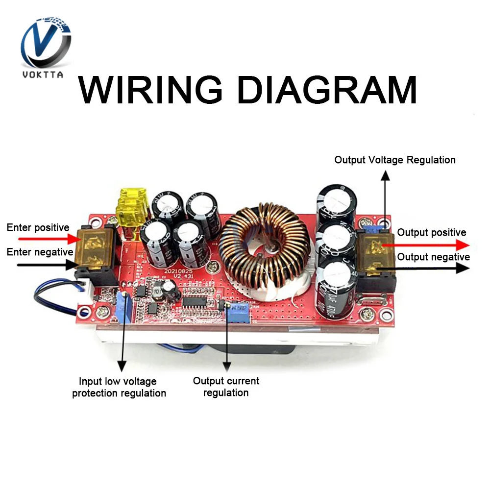 Imagem -05 - Dc-dc Boost Converter Step up Módulo de Alimentação Carregador de Voltagem Ajustável 1800w 40a 1500w 30a 1200w 20a 1060v a 12-90v