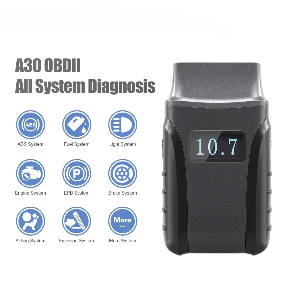 Anyscan A30 A30M OBD2 Car Diagnostic Tool For Andriod/IOS Car Code Reader Full System Diagnostic Bi-directional Control