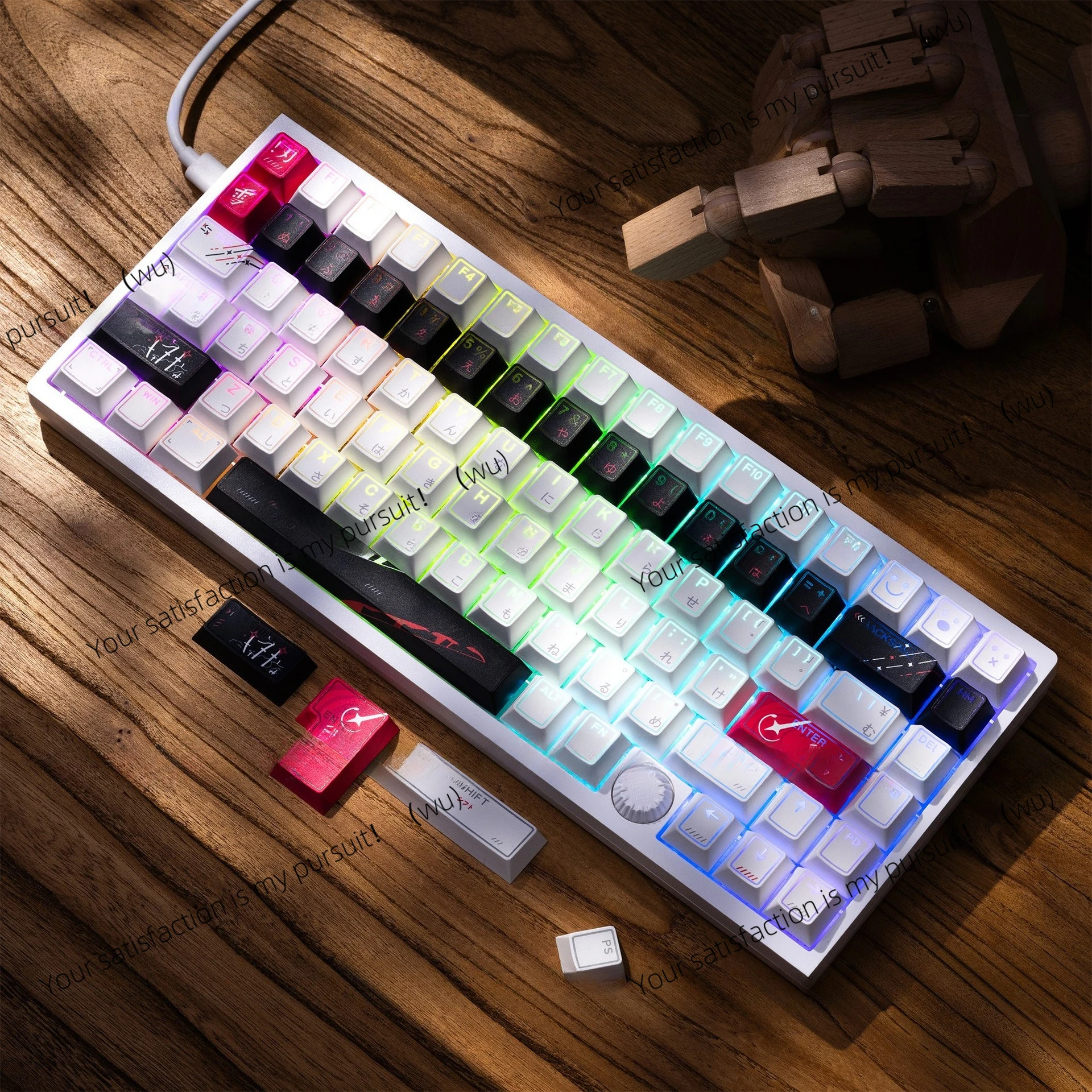 Suitable for smooth edge keycap heat, high prism light transmission, custom mechanical magnetic axis keyboard